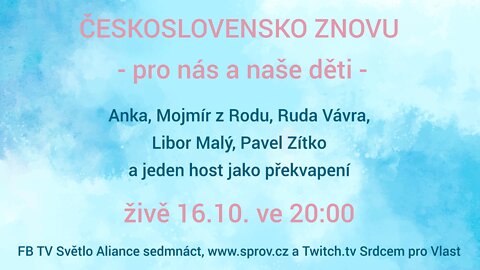 16/10 Společný stream - Československo pro nás a naše děti