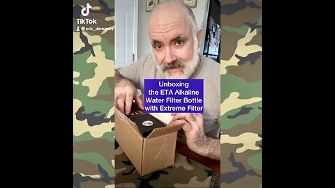 Unboxing the ETA Alkaline Water Filter Bottle