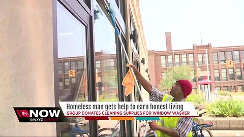 Homeless man gets help to earn honest living