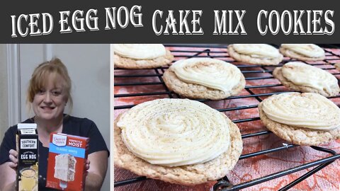 ICED EGGNOG CAKE MIX COOKIES RECIPE | It's Fall Y'all & the Holidays | Thomas Approved