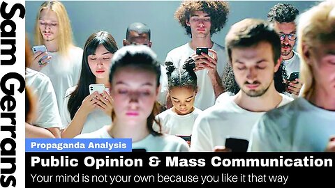Your Mind is Not Your Own Because You Like It That Way: Pubic Opinion And Mass Communications