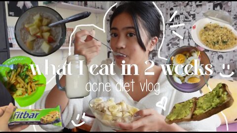 getting rid of my acne with acne diet (what I eat in 2 weeks) || itsjrhldn