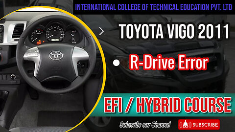 Troubleshooting a Toyota Vigo Rear-Wheel Drive (R-Drive) Issue | EFI/Hybrid Course in Pakistan