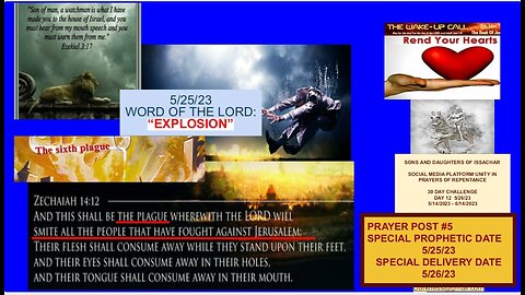 SONS AND DAUGHTERS OF ISSACHAR CALL FOR NATIONAL REPENTANCE PRAYER POST #5, SPECIAL PROPHETIC WORD