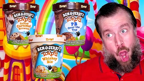 Which Ben & Jerry's Topped Is The Best? (Part 1) | NEW! Topped Ice Cream Taste Test!