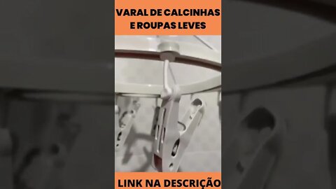 Varal De Calcinhas e roupas leves Redondo Com 16 Prendedores Roupas Íntimas lançamento