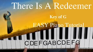 There is a Redeemer -Melody Green (Key of G)//EASY Piano Tutorial
