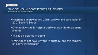 Shooting investigation in downtown parking lot