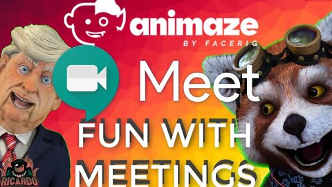 Google Meet and Animaze by Facerig | Fun With Meetings and Classroom FREE - BETA