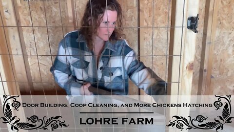 Door Building, Coop Cleaning, and More Chickens Hatching