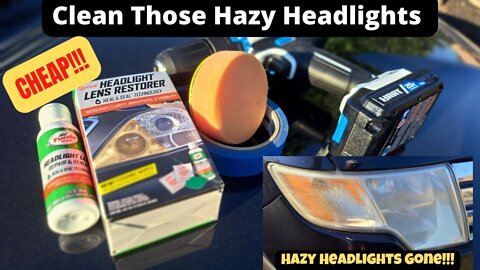 How to Restore Your Hazy, Cloudy Headlights (Cheap Walmart Drill and Polish)