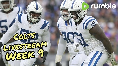 Colts vs. Panthers - Week 9 - Colts Livestream