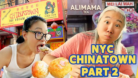 NYC Chinatown Part 2 - Chinatown Ice Cream Factory Alimama Mei Lai Wah (Food Tour)