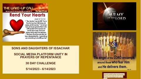 A SON'S OF ISSACHAR CALL FOR NATIONAL REPENTANCE- RE: ON BEHALF OF INNOCENT BLOOD SPILLED VICTIMS, #2