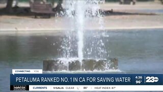 Petaluma ranked number one in California for saving water