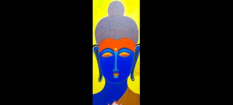 Buddha AcrylicPainting|A Serene Acrylic Painting of Buddha