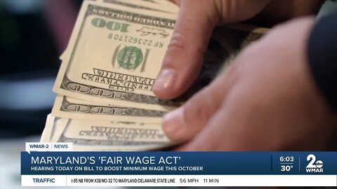 Maryland's 'Fair Wage Act' will boost minimum wage beginning this October