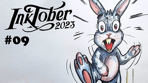 Como desenhar Coelho - Inktober 2023 #rodrigopilla #inktober2023 #art #inktober