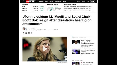 UPenn president Liz Magill and Board Chair Scott Bok resign after disastrous hearing on antisemitism