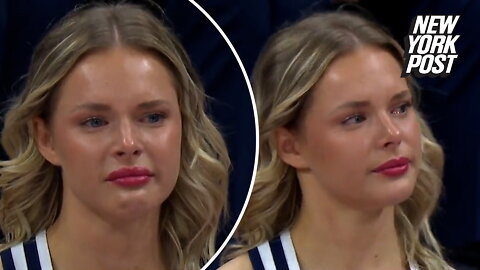March Madness 2023 fans rip TNT over viral crying Utah State cheerleader