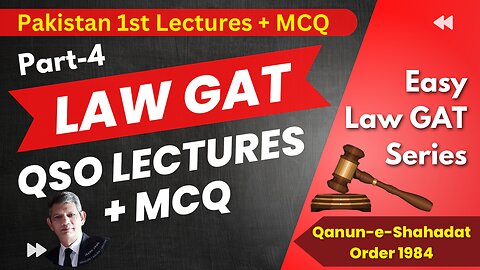 Law GAT QSO plus MCQ Part 4