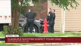 Quadruple shooting, fire suspect found dead in Milwaukee