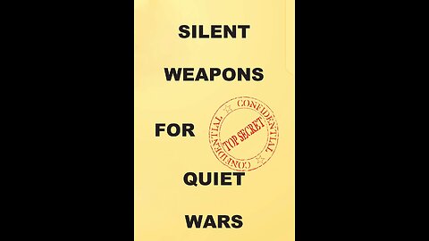 Silent Weapons For Quiet Wars Document - Full Read