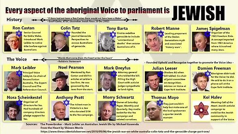 The Jewish Voice To Parliament - Sponsored by Pfizer, Bnai Brith & Communists