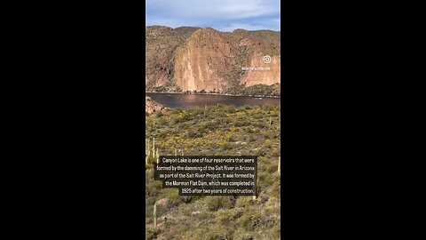 Did you know there’s a lake in the Superstition Wilderness. Canyon Lake.