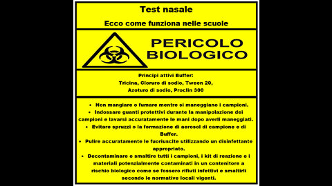 ​☠️PERICOLO☣️BIOLOGICO💀​TEST NASALE RAPIDO CON SOSTANZE ALTAMENTE TOSSICHE ​☠️