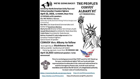 Albany New York rally and convoy