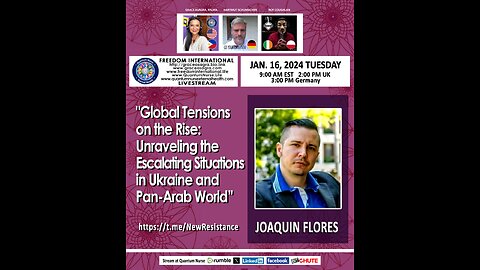 Joaquin Flores -"Global Tensions on the Rise: Unraveling the Escalating Situation”