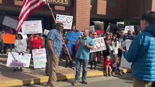 Protester speaks out against vaccine mandates