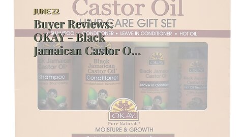 Customer Comments: OKAY - Black Jamaican Castor Oil Leave-In Conditioner - All Hair Types/Textu...