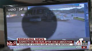 Suspect on the run after child abduction