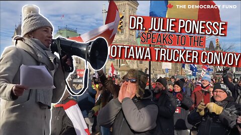 Enough is Enough the Pandemic is Over | Dr. Julie Ponesse Speaks to Ottawa Trucker Convoy