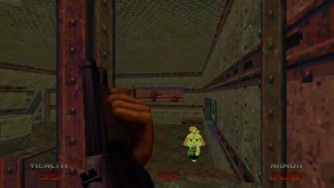 Doom 64 Retribution DoomSlayer Difficulty Map01 100% With Isabelle Companion mod