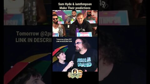 I will knockout Sam Hyde in 2 Rounds says iamthmpson. Fighter Predictions #ksi