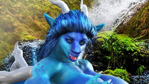 Photoshop and Daz Studio - Dragoness Aurela and Alex Bath Time