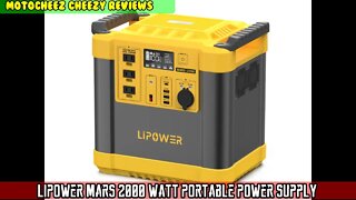 LIPOWER MARS-2000 Portable Power Station LiFePO4 2000W 4000w peak LiFePO4 Solar Generator
