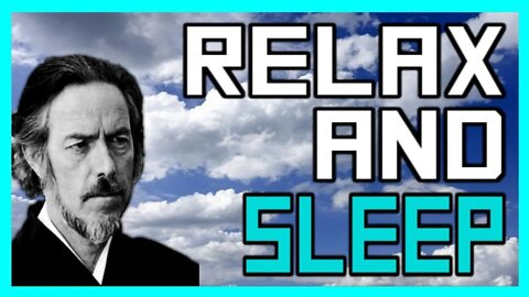 Fall asleep to ALAN WATTS - Tao of Philosophy | Calm The Mind, Relaxation (BLACK SCREEN)