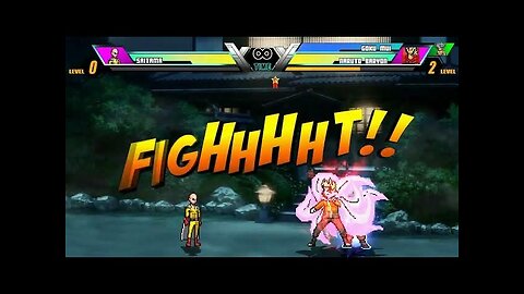 Anime M.U.G.E.N Matchup- Saitama Vs Naruto Baryon & Goku Ultra Instinct