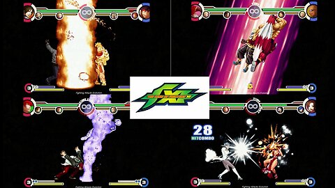 The King of Fighters XI - All characters super moves attacks