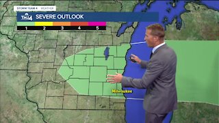 Cooler Sunday with chance for showers