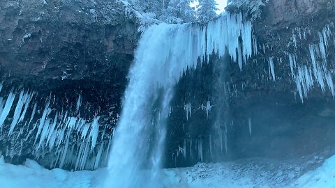 Leaving SHARDS OF ICICLE Tamanawas Falls & Winter Snow Icy Return Hike! | 4K | Mount Hood | Oregon