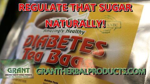 Diabetes Tea Bag from Grant Herbal Products. The natural way to regulate your blood sugar!