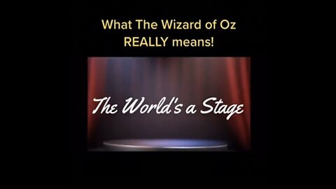 What the Wizard of Oz really means⁉️ The corruption & evil behind the curtain