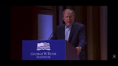 George W. Bush condemns ‘unjustified’ invasion of Iraq. Oops, Ukraine!