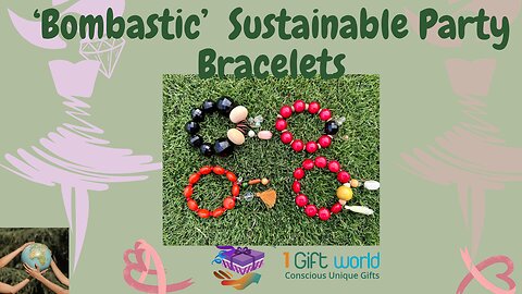 ‘Bombastic’ Cool Party Bracelets – Up-cycling round 70%-80% Masterpieces of Sustainability and Style