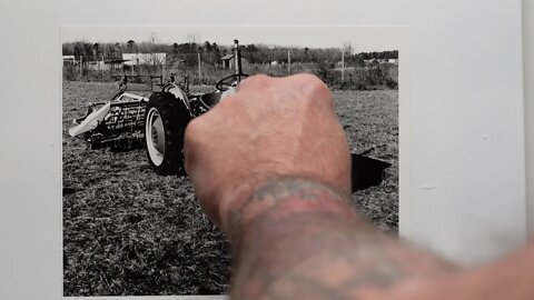 Large format photography, Photographing an old tractor in 4x5